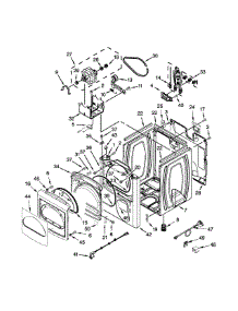 Cabinet Parts parts for Kenmore Dryer 110.C68102310 (110C68102310, 110 C68102310) from AppliancePartsPros.com