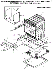 Heat Exchanger parts for Kenmore Furnace 867.772631 (867772631, 867 772631) from AppliancePartsPros.com