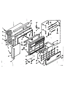 Cabinet Parts parts for Kenmore Heat Pump System 106.67131 (10667131, 106 67131) from AppliancePartsPros.com