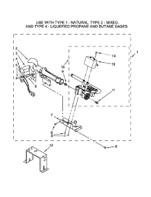 W10336852 Burner Assembly Parts parts for Kenmore Dryer 110.75132410 (11075132410, 110 75132410) from AppliancePartsPros.com