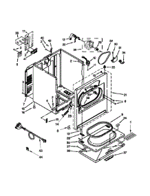Cabinet Parts parts for Kenmore Dryer 110.C65132410 (110C65132410, 110 C65132410) from AppliancePartsPros.com
