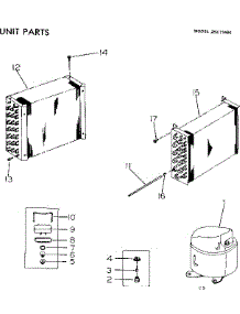 Unit Parts parts for Kenmore Heat Pump System 253.71464 (25371464, 253 71464) from AppliancePartsPros.com