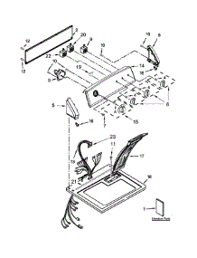 Top And Console Parts parts for Kenmore Dryer 110.75102311 (11075102311, 110 75102311) from AppliancePartsPros.com