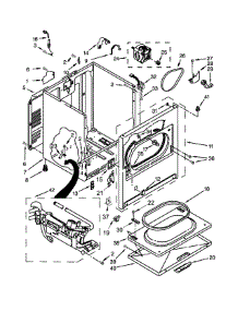 Cabinet Parts parts for Kenmore Dryer 110.75102311 (11075102311, 110 75102311) from AppliancePartsPros.com
