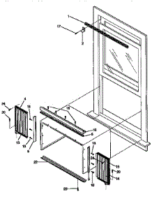 Window Mounting parts for Kenmore Heat Pump System 253.9750833 (2539750833, 253 9750833) from AppliancePartsPros.com