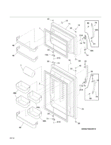 Doors parts for Kenmore Refrigerator 253.68824012 (25368824012, 253 68824012) from AppliancePartsPros.com