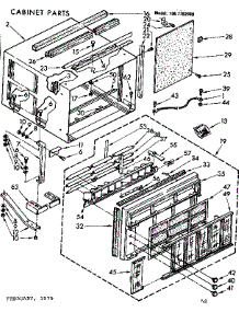 Cabinet Parts parts for Kenmore Heat Pump System 106.7792980 (1067792980, 106 7792980) from AppliancePartsPros.com