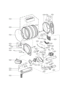 Drum And Motor Part parts for Kenmore Dryer 796.81383410 (79681383410, 796 81383410) from AppliancePartsPros.com