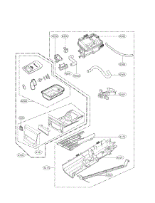 Panel Drawer Assembly Parts parts for Kenmore Dryer 796.81383410 (79681383410, 796 81383410) from AppliancePartsPros.com
