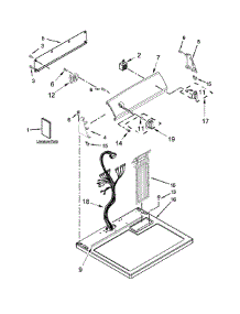 Top And Console Parts parts for Kenmore Dryer 110.C61402311 (110C61402311, 110 C61402311) from AppliancePartsPros.com