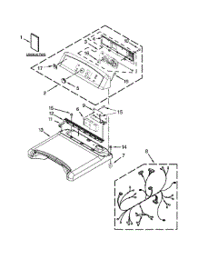 Top And Console Parts parts for Kenmore Dryer 110.78103310 (11078103310, 110 78103310) from AppliancePartsPros.com
