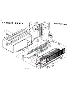 Cabinet Parts parts for Kenmore Heat Pump System 106.7760690 (1067760690, 106 7760690) from AppliancePartsPros.com