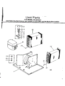 Unit Parts parts for Kenmore Heat Pump System 253.8731251 (2538731251, 253 8731251) from AppliancePartsPros.com