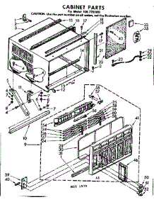 Cabinet Parts parts for Kenmore Heat Pump System 106.7791881 (1067791881, 106 7791881) from AppliancePartsPros.com