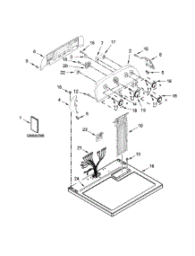 Top And Console Parts parts for Kenmore Dryer 110.75202310 (11075202310, 110 75202310) from AppliancePartsPros.com