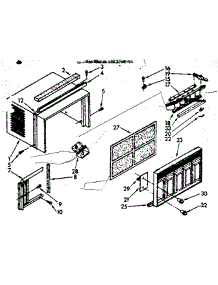 Cabinet Parts parts for Kenmore Heat Pump System 106.8700750 (1068700750, 106 8700750) from AppliancePartsPros.com