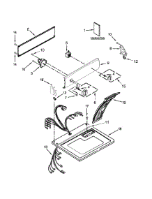 Top And Console Parts parts for Kenmore Dryer 110.C70112310 (110C70112310, 110 C70112310) from AppliancePartsPros.com