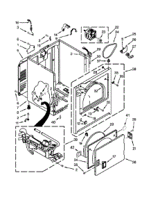 Cabinet Parts parts for Kenmore Dryer 110.C70112310 (110C70112310, 110 C70112310) from AppliancePartsPros.com