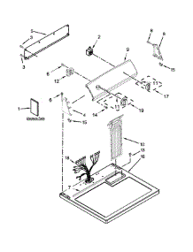 Top And Console Parts parts for Kenmore Dryer 110.C60102310 (110C60102310, 110 C60102310) from AppliancePartsPros.com