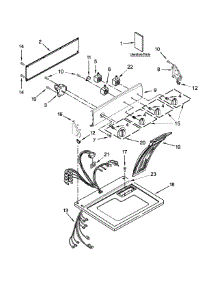 Top And Console Parts parts for Kenmore Dryer 110.C71492310 (110C71492310, 110 C71492310) from AppliancePartsPros.com