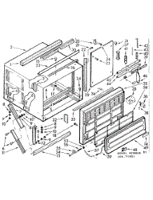Cabinet Parts parts for Kenmore Heat Pump System 106.71801 (10671801, 106 71801) from AppliancePartsPros.com