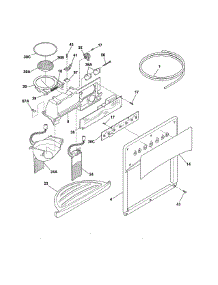 Ice & Water Dispenser parts for Kenmore Refrigerator 253.54664408 (25354664408, 253 54664408) from AppliancePartsPros.com