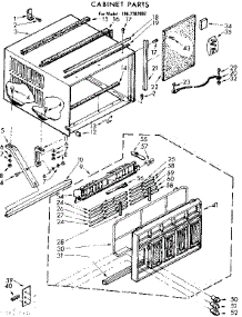 Cabinet Parts parts for Kenmore Heat Pump System 106.7782092 (1067782092, 106 7782092) from AppliancePartsPros.com