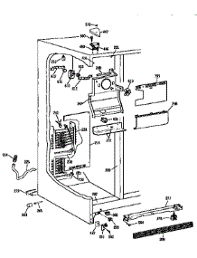 Freezer Section parts for Kenmore Refrigerator 363.9564680 (3639564680, 363 9564680) from AppliancePartsPros.com
