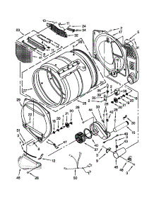 Bulkhead Parts parts for Kenmore Dryer 110.C76112310 (110C76112310, 110 C76112310) from AppliancePartsPros.com
