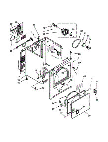 Cabinet Parts parts for Kenmore Dryer 110.C62102310 (110C62102310, 110 C62102310) from AppliancePartsPros.com