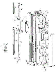 Freezer Door parts for Kenmore Refrigerator 363.9562780 (3639562780, 363 9562780) from AppliancePartsPros.com