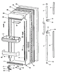 Fresh Food Door parts for Kenmore Refrigerator 363.9562780 (3639562780, 363 9562780) from AppliancePartsPros.com