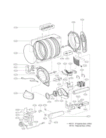 Drum And Motor Assembly Parts parts for Kenmore Dryer 796.91282310 (79691282310, 796 91282310) from AppliancePartsPros.com