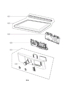 Control Panel Parts parts for Kenmore Dryer 796.91182310 (79691182310, 796 91182310) from AppliancePartsPros.com