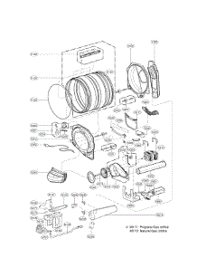 Drum And Motor Parts parts for Kenmore Dryer 796.91182310 (79691182310, 796 91182310) from AppliancePartsPros.com