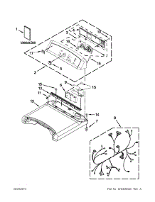 Top And Console Parts parts for Kenmore Dryer 110.78102310 (11078102310, 110 78102310) from AppliancePartsPros.com