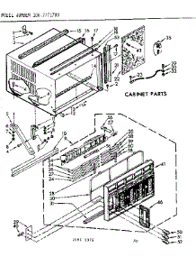 Cabinet Parts parts for Kenmore Heat Pump System 106.7771790 (1067771790, 106 7771790) from AppliancePartsPros.com