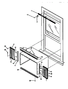 Window Mounting Kit parts for Kenmore Heat Pump System 253.9750830 (2539750830, 253 9750830) from AppliancePartsPros.com
