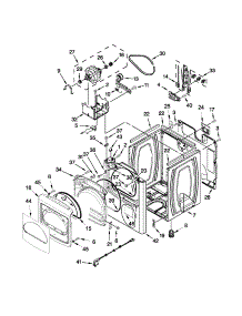 Cabinet Parts parts for Kenmore Dryer 110.68102310 (11068102310, 110 68102310) from AppliancePartsPros.com