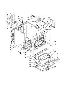 Cabinet Parts parts for Kenmore Dryer 110.65102310 (11065102310, 110 65102310) from AppliancePartsPros.com