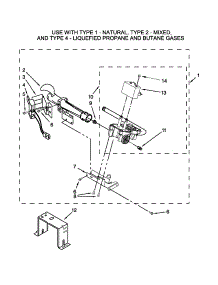 W10336852 Burner Assembly Parts parts for Kenmore Dryer 110.71262311 (11071262311, 110 71262311) from AppliancePartsPros.com