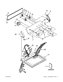 Top And Console Parts parts for Kenmore Dryer 110.71202015 (11071202015, 110 71202015) from AppliancePartsPros.com