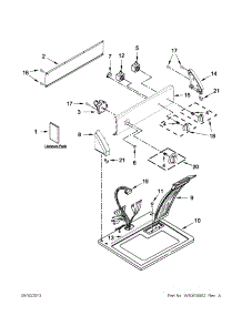 Top And Console Parts parts for Kenmore Dryer 110.C61102011 (110C61102011, 110 C61102011) from AppliancePartsPros.com