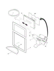 Controls & Ice Dispenser parts for Kenmore Refrigerator 253.70319214 (25370319214, 253 70319214) from AppliancePartsPros.com