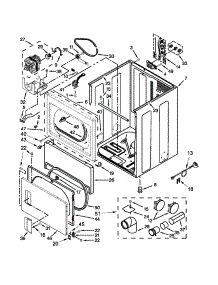 Cabinet Parts parts for Kenmore Dryer 110.C66012011 (110C66012011, 110 C66012011) from AppliancePartsPros.com