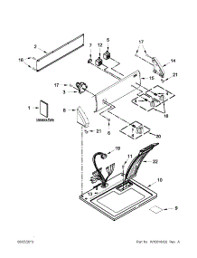 Top And Console Parts parts for Kenmore Dryer 110.C61182011 (110C61182011, 110 C61182011) from AppliancePartsPros.com