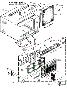 Cabinet Parts parts for Kenmore Heat Pump System 106.7761070 (1067761070, 106 7761070) from AppliancePartsPros.com