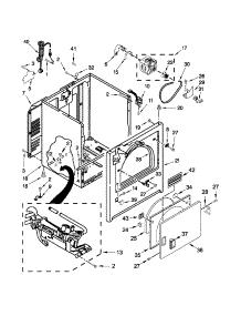 Cabinet Parts parts for Kenmore Dryer 110.C71182013 (110C71182013, 110 C71182013) from AppliancePartsPros.com