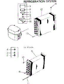 Refrigeration System parts for Kenmore Heat Pump System 253.71424 (25371424, 253 71424) from AppliancePartsPros.com