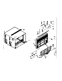 Cabinet Parts parts for Kenmore Heat Pump System 106.69930 (10669930, 106 69930) from AppliancePartsPros.com